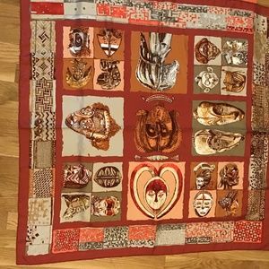 Hermès rust scarf